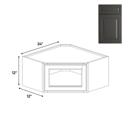 RTA Kitchen - Diagonal Corner Glass Door Wall Cabinets - 12