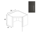 Load image into Gallery viewer, RTA - Diagonal Corner Wall Cabinets - 18G&quot;H x 24&quot;W x 24&quot;D - BG