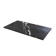 Load image into Gallery viewer, 60&quot; X 76&quot; Armani Grey Alcove Shower Wall Kit - Shower Door / Wall System / Solid Surface Shower Base Tray with Covered Drain