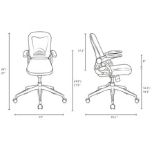 Load image into Gallery viewer, Advance Reception Computer Desk Office Chair - With Flipup Arms