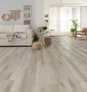 SPC Rigid Core Plank Earl Grey Flooring, 7" x 48" x 6.5mm, 22 mil Wear Layer