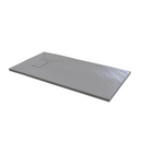 Load image into Gallery viewer, 60&quot; X 76&quot; Armani Grey Alcove Shower Wall Kit - Shower Door / Wall System / Solid Surface Shower Base Tray with Covered Drain