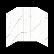 Load image into Gallery viewer, Ivanees 60&quot;W x 32&quot;D x 84&quot;H - Carrara White Matte Shower Wall System (5-Piece)
