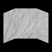 Load image into Gallery viewer, Ivanees 60&quot;W x 32&quot;D x 84&quot;H - Armani grey Polished Shower Wall System (5-Piece)