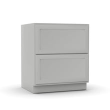 Load image into Gallery viewer, RTA - Liberty Shaker Ashen - Double Drawer Base Cabinets - 30&quot;W x 34.5&quot;H x 24&quot;D