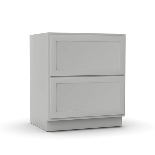 RTA - Liberty Shaker Ashen - Double Drawer Base Cabinets - 30