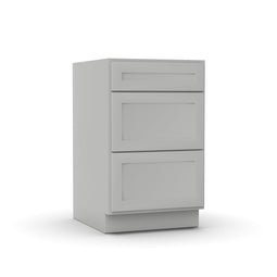 RTA - Liberty Shaker Ashen - Three Drawer Base Cabinets - 21
