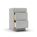 Load image into Gallery viewer, RTA - Liberty Shaker Ashen - Three Drawer Base Cabinets - 21&quot;W x 34.5&quot;H x 24&quot;D