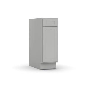 RTA - Liberty Shaker Ashen - Single Door Cabinets - 12"W x 34.5"H x 24"D