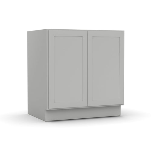 RTA - Liberty Shaker Ashen - Full Height Double Door Base Cabinets - 33