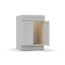 Load image into Gallery viewer, RTA - Liberty Shaker Ashen - Sink Base Cabinets - 24&quot;W x 34.5&quot;H x 24&quot;D