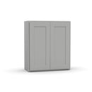 Load image into Gallery viewer, RTA - Liberty Shaker Ashen - 30&quot;Height Double Door Wall Cabinets - 27&quot;W x 30&quot;H x 12&quot;D