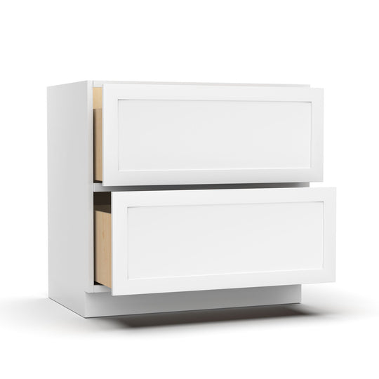 White Shaker - Base Cabinet - RTA - 36"W x 34.5"H x 24"D