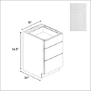 Load image into Gallery viewer, White Shaker - Base Cabinet - RTA - 15&quot;W x 34.5&quot;H x 24&quot;D