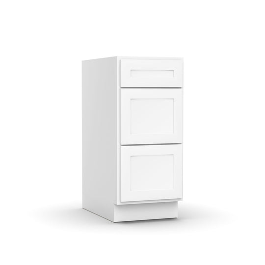 White Shaker - Base Cabinet - RTA - 15"W x 34.5"H x 24"D