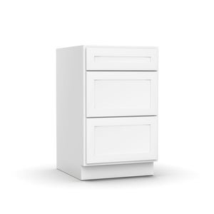 White Shaker - Base Cabinet - RTA - 21"W x 34.5"H x 24"D