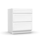 Load image into Gallery viewer, RTA - White Shaker - 3-Drawer Base Cabinet - 30&quot;W x 34.5&quot;H x 24&quot;D