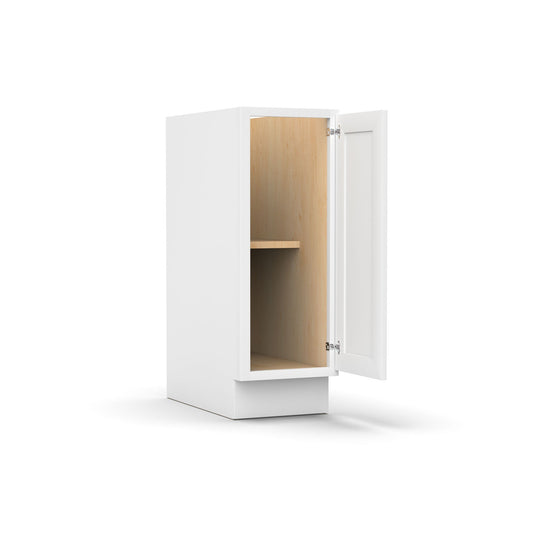 RTA - Full Height Single Door Base Cabinets - 12"W x 34.5"H x 24"D