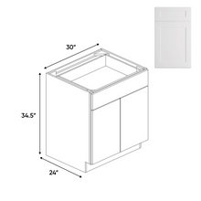 Load image into Gallery viewer, RTA - White Shaker - Double Door Base Cabinet - 30&quot;W x 34.5&quot;H x 24&quot;D