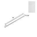 Load image into Gallery viewer, RTA Shaker White - Wall Fillers - 96&quot;H x 1.5&quot;W