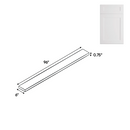 Load image into Gallery viewer, RTA Shaker White - Wall Fillers - 96&quot;H x 6&quot;W
