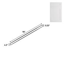 Load image into Gallery viewer, RTA - White Shaker - Toe Kick - 4.5&quot;W x 96&quot;H x 0.25&quot;D