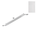 Load image into Gallery viewer, RTA - White Shaker - Toe Kick - 4.5&quot;W x 96&quot;H x 0.25&quot;D