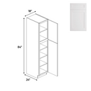 Load image into Gallery viewer, RTA White - Tall - Pantry Cabinets - 84&quot;H x 18&quot;W x 24&quot;D