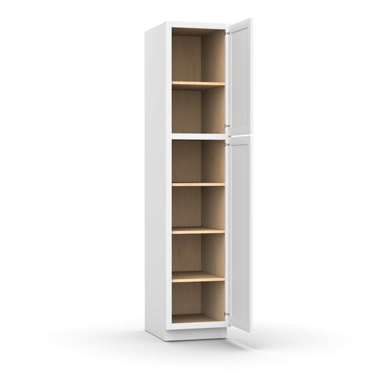 RTA White - Tall - Pantry Cabinets - 84"H x 18"W x 24"D