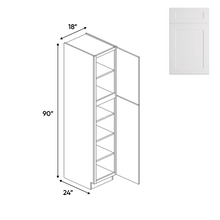 Load image into Gallery viewer, RTA White - Tall - Pantry Cabinets - 90&quot;H x 18&quot;W x 24&quot;D
