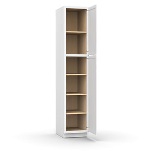 RTA White - Tall - Pantry Cabinets - 90"H x 18"W x 24"D