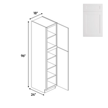 Load image into Gallery viewer, RTA - White - Tall Pantry Cabinet - 18&quot;W x 96&quot;H x 24&quot;D