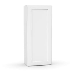 RTA - White Single - Door Wall Cabinet - 18