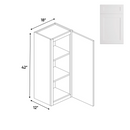 Load image into Gallery viewer, RTA - White Single - Door Wall Cabinet - 18&quot;W x 42&quot;H x 12&quot;D