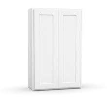 Load image into Gallery viewer, RTA - White - Double Door Wall Cabinet - 27&quot;W x 42&quot;H x 12&quot;D