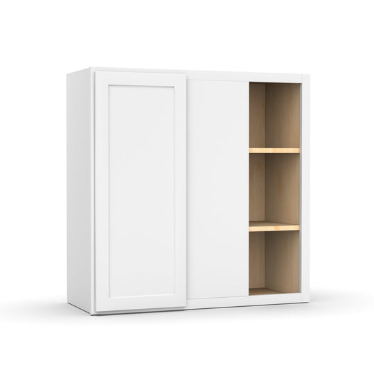 RTA - White Blind - Wall Corner Cabinets - 30"H x 30"W x 24"D