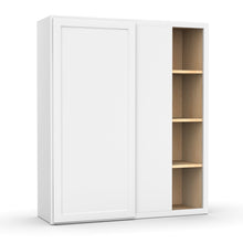 Load image into Gallery viewer, RTA - White Blind - Wall Corner Cabinets - 42&quot;H x 36&quot;W x 24&quot;D