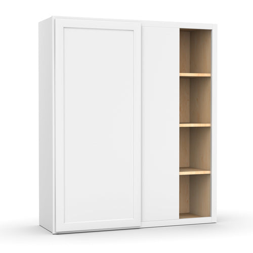 RTA - White Blind - Wall Corner Cabinets - 42