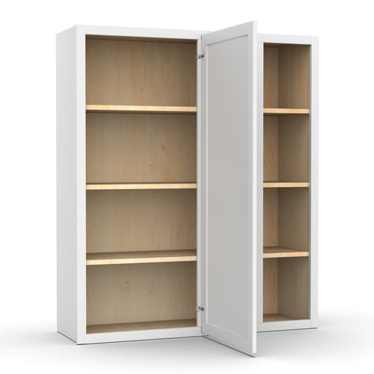 RTA - White Blind - Wall Corner Cabinets - 42"H x 36"W x 24"D