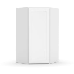 RTA - White Diagonal Corner Wall Cabinets - 24