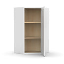 Load image into Gallery viewer, RTA - White Diagonal Corner Wall Cabinets - 24&quot;W x 30&quot;H x 12&quot;D