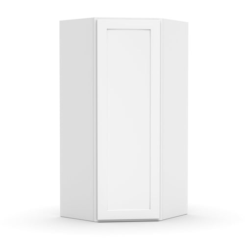 RTA - White Diagonal Corner Wall Cabinets - 36