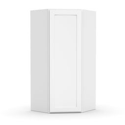 RTA - White Diagonal Corner Wall Cabinets - 36