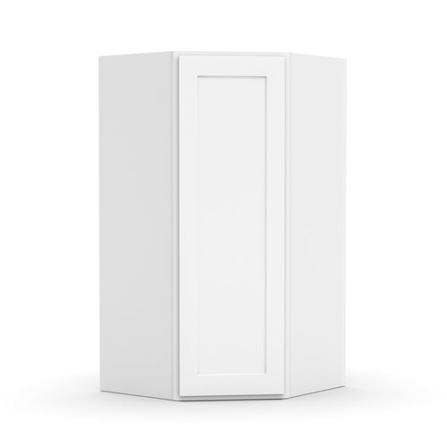 RTA - White Diagonal Corner Wall Cabinets - 36