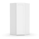 Load image into Gallery viewer, RTA - White Diagonal Corner Wall Cabinets - 42&quot;H x 27&quot;W x 15&quot;D