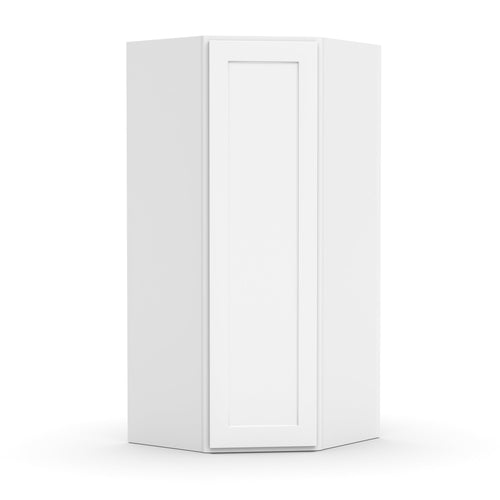 RTA - White Diagonal Corner Wall Cabinets - 42