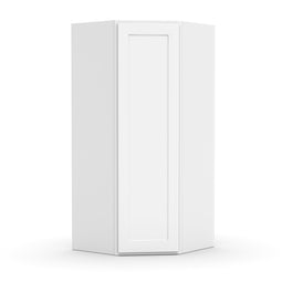 RTA - White Diagonal Corner Wall Cabinets - 42