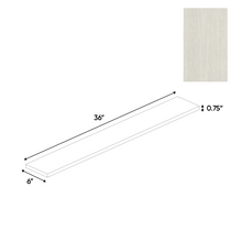 Load image into Gallery viewer, RTA - White Frozen Wood Textured - Filler Panel - 6&quot;W x 36&quot;H x 0.75&quot;D - Frameless Cabinet
