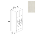 Load image into Gallery viewer, RTA - White Frozen Wood Textured - Tall Oven Cabinet - 33&quot;W x 84&quot;H x 24&quot;D - Frameless Cabinet