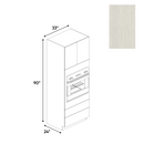 Load image into Gallery viewer, RTA - White Frozen Wood Textured - Tall Oven Cabinet - 33&quot;W x 90&quot;H x 24&quot;D - Frameless Cabinet